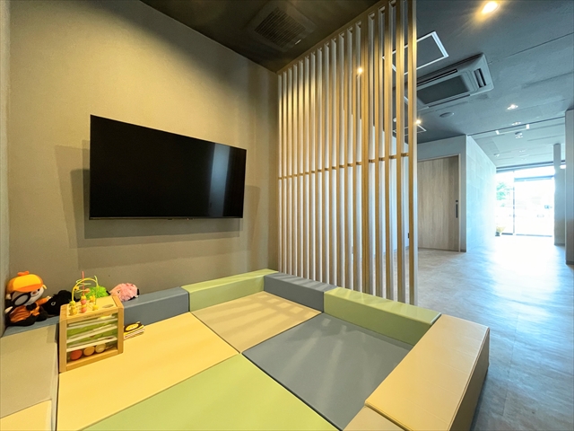 キッズスペースです。ぜひお子さまも一緒にご来店ください。